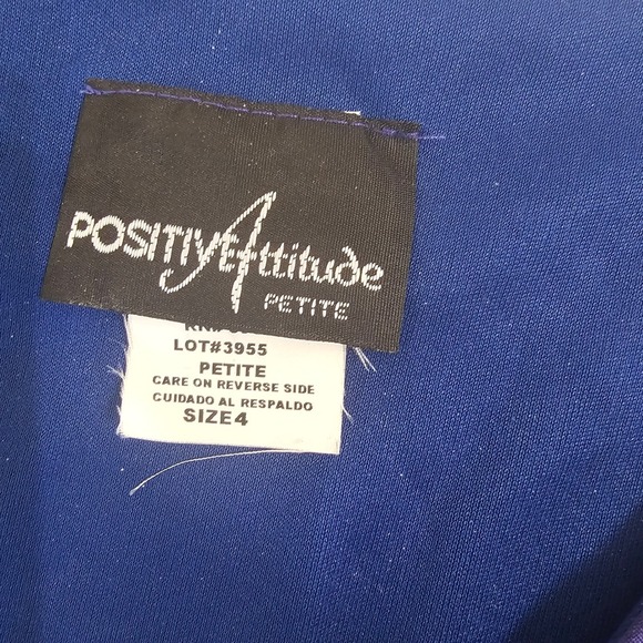 Positive Attitude Whimsigoth Floral Asymmetrical Midi Dress Petite 4 - Picture 4 of 6